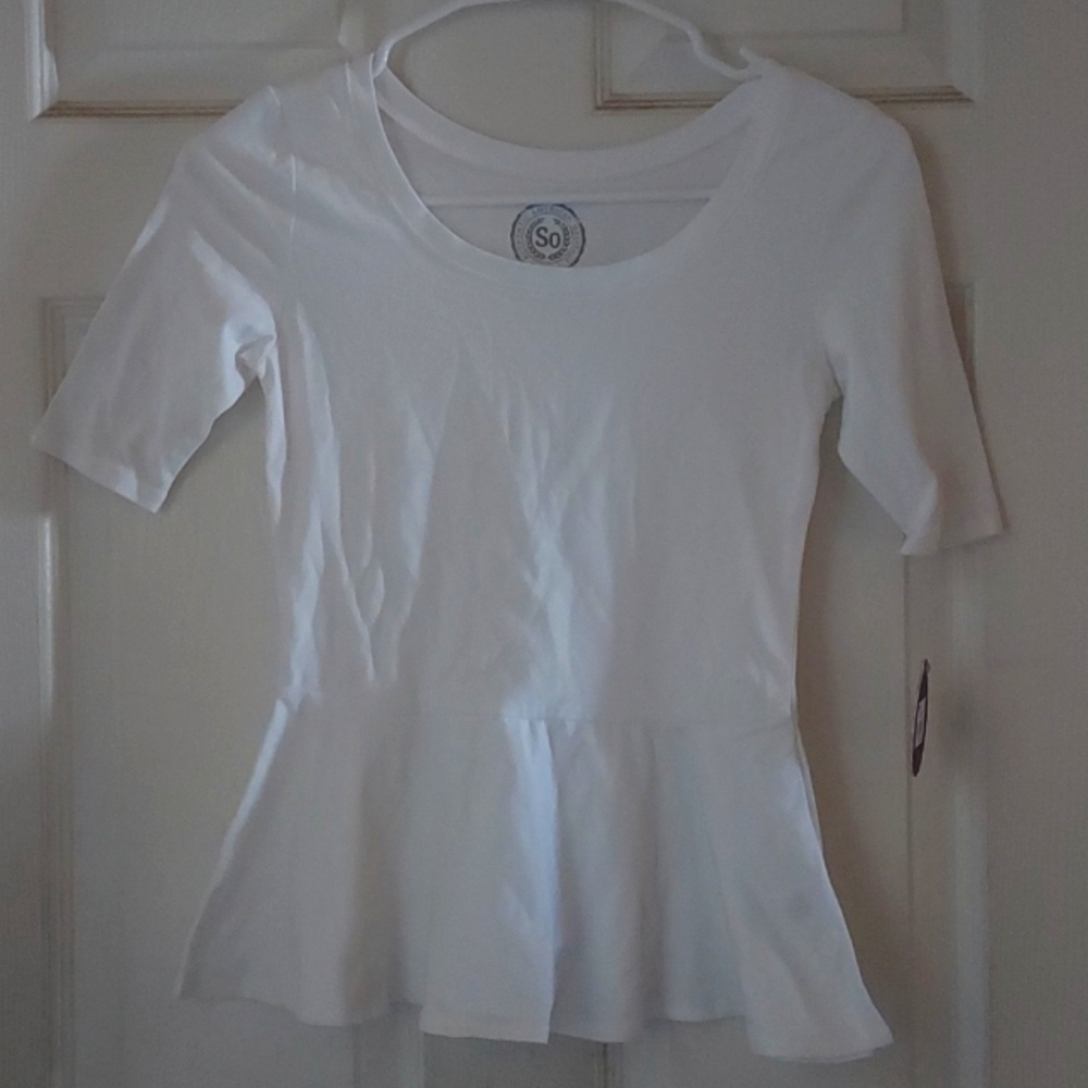 White peplum Tshirt